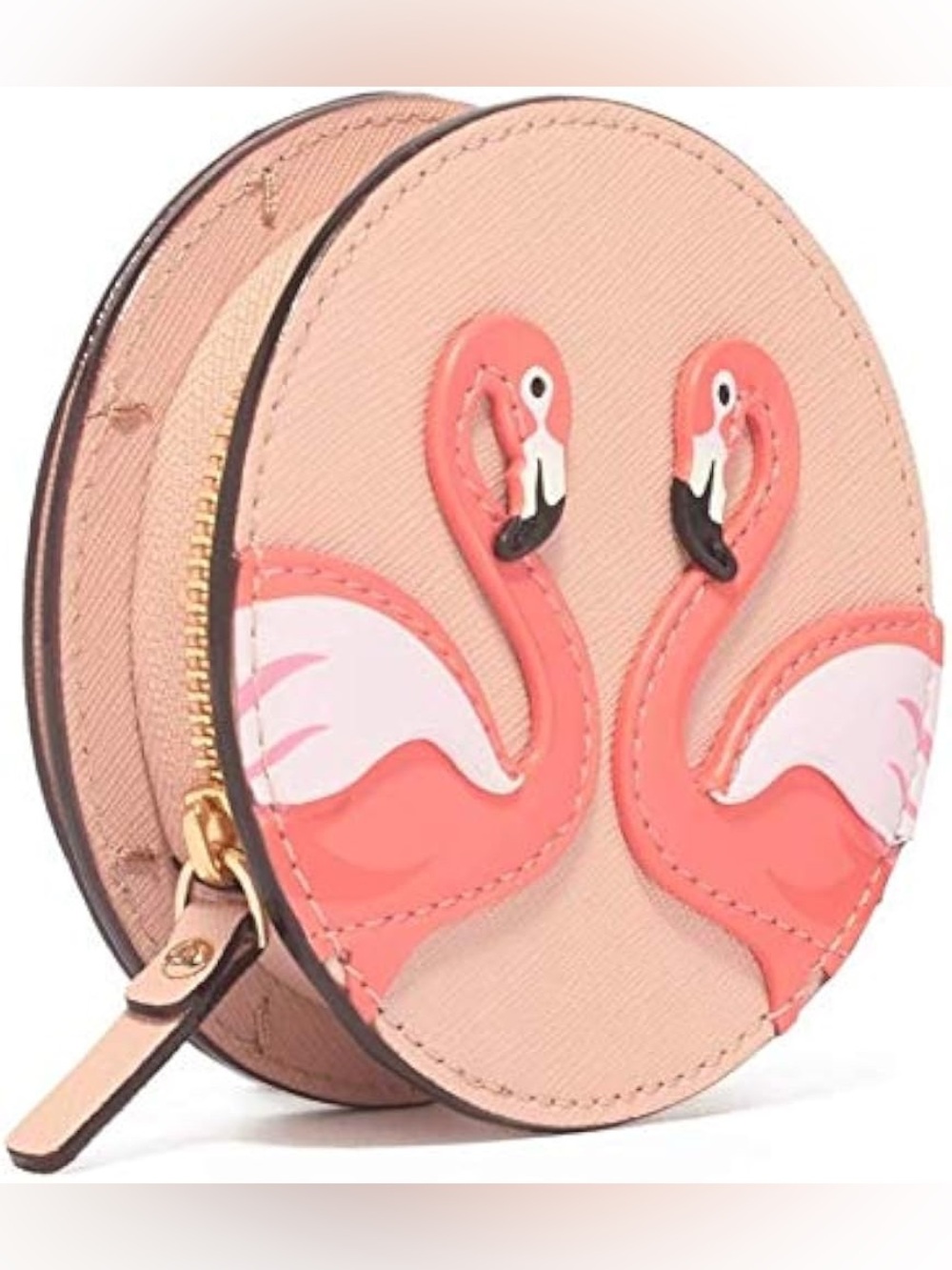 Kate Spade By the Pool Flamingo Polly Coin Purse Pouch Mini Wallet Card Holder